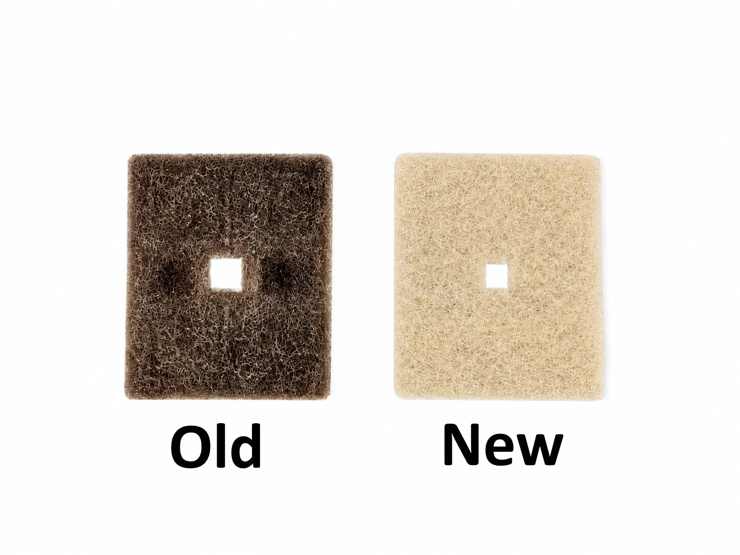 Showing old and new filter comparison
