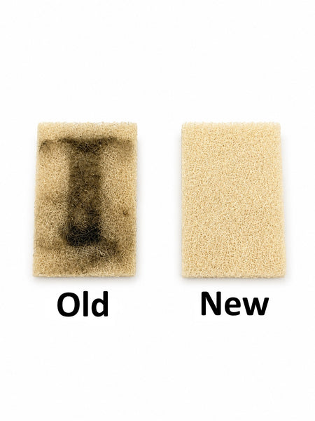 Clean and dirty air filter comparison