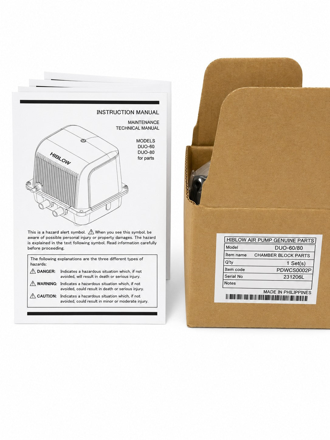 DUO-50/60/80 Repair Kit with Filter in a box.