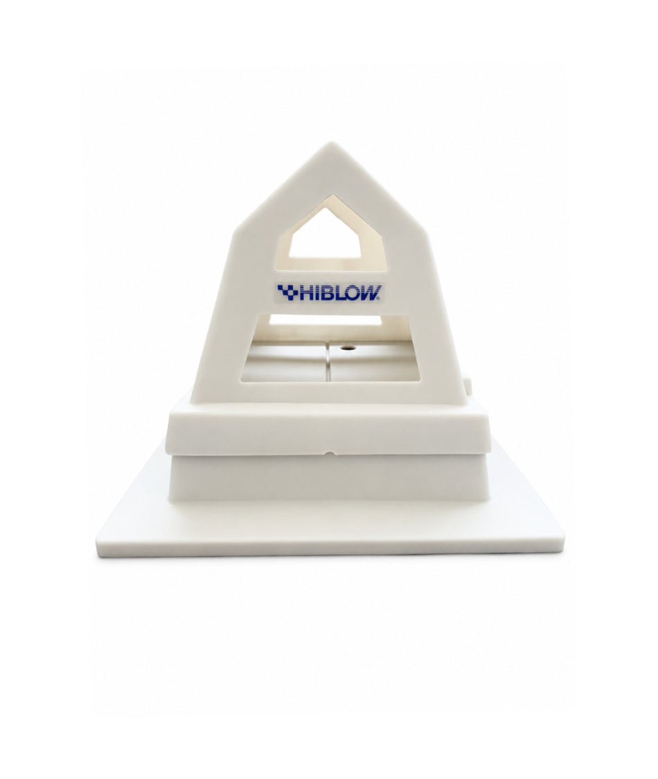White, weatherproof plastic housing for aerator pump