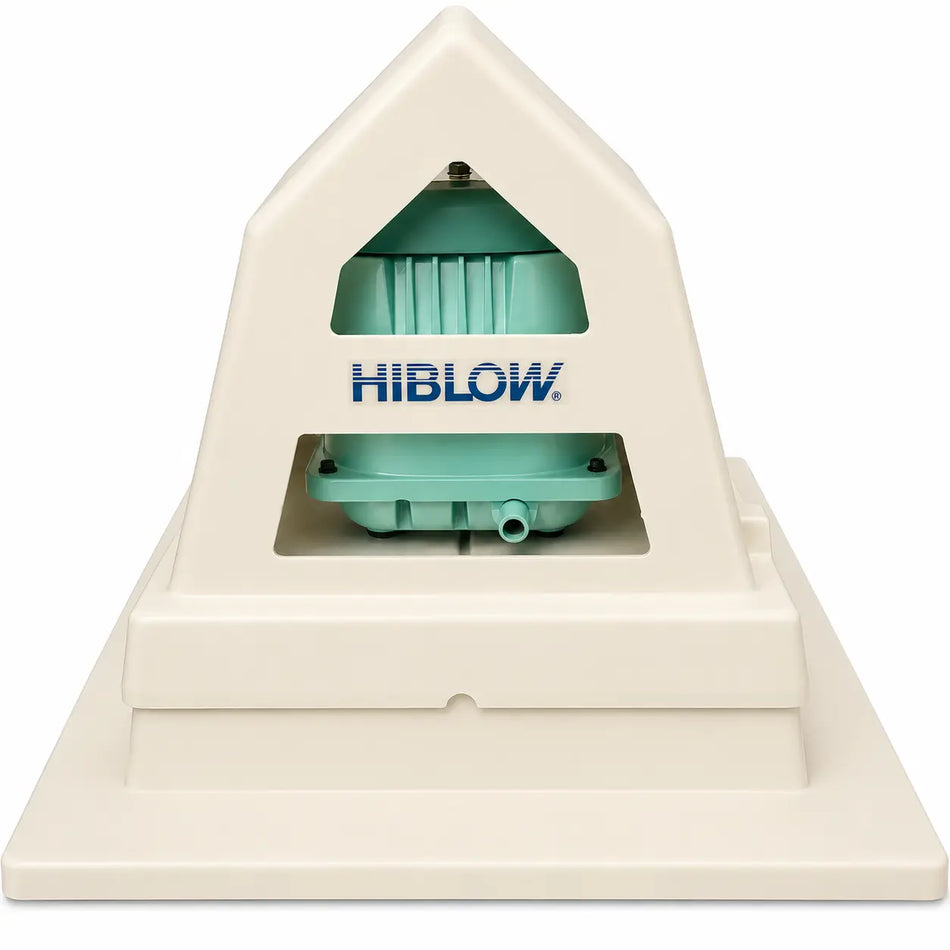 HIBLOW Pond Aerator Enclosure with HIBLOW pump inside